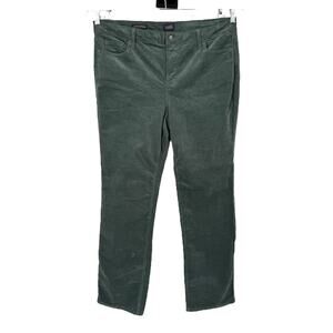 NYDJ Pants Marilyn straight corduroy green size 16
